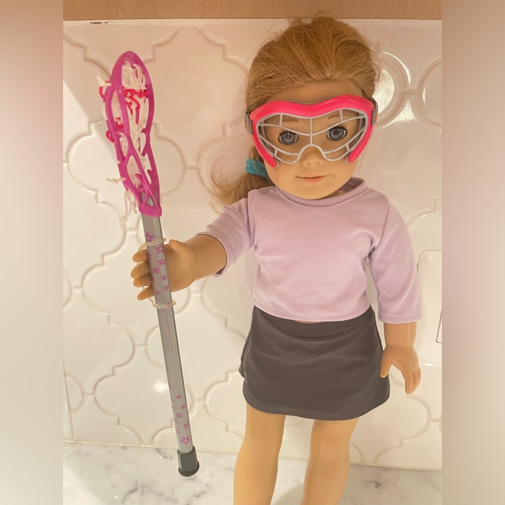 American Girl Doll lacrosse set